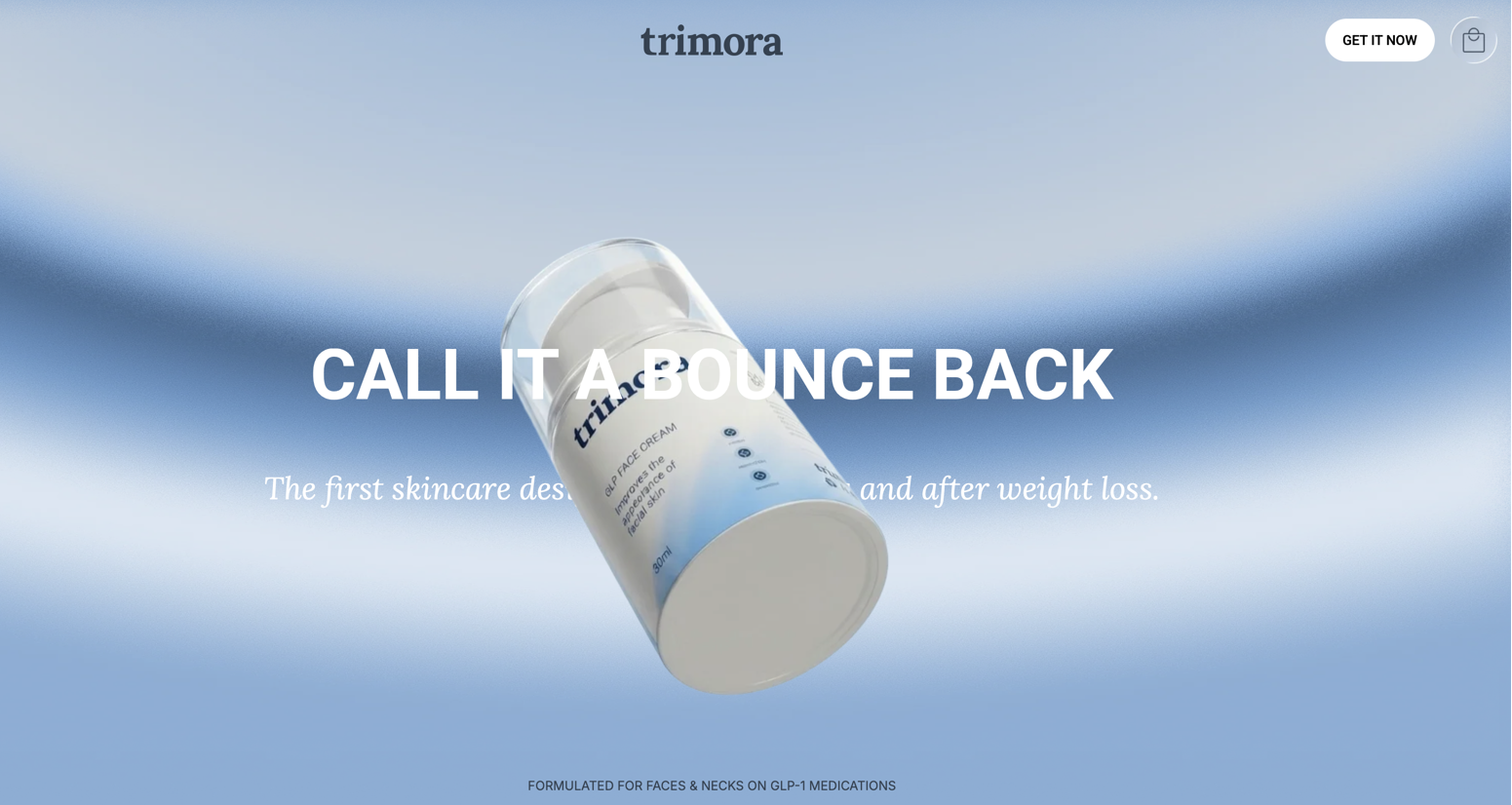 Trimora GLP Face & Neck Cream: Call it a bounce back, the first skincare designed to firm during and after weight loss